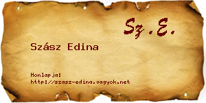 Szász Edina névjegykártya